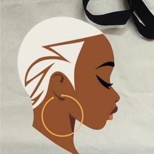 Black girl tote bags